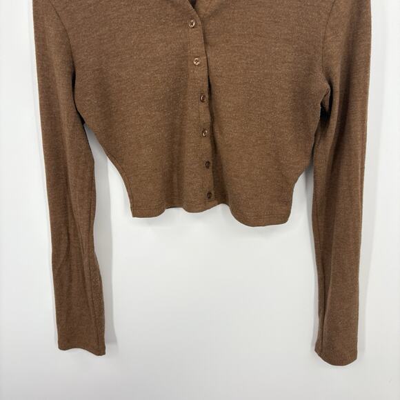 Leset Cropped Cardigan Womens XSmall Lauren Soft Sweater Capsule Luxury Parisian - Picture 6 of 9